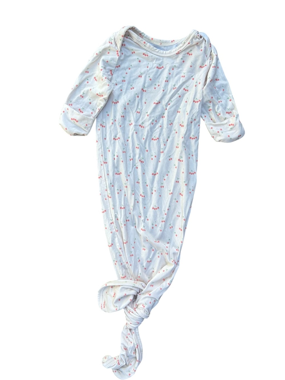 Wildbird‎ Newborn Cloudblend Knotted Sleep Gown Cherry Print